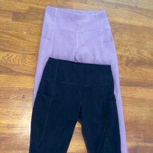 pink and black workout leggings brand new